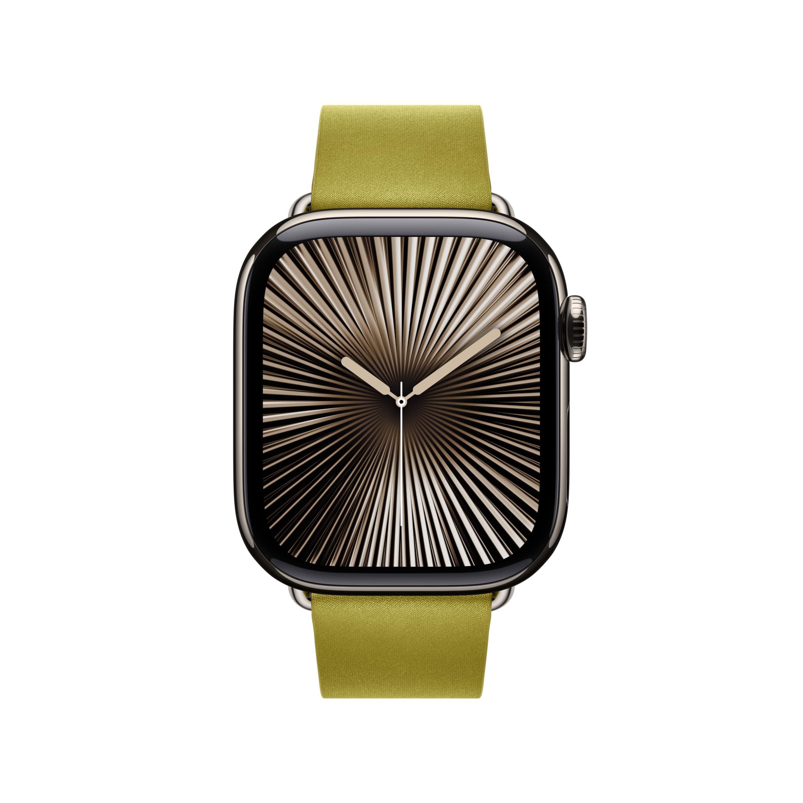 Apple Watch Armband Modern 42mm Leder Chartreuse Small