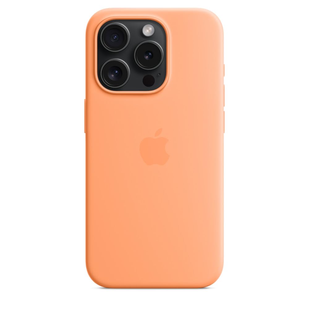 Apple iPhone 15 Pro Silikon Hülle MagSafe Sorbet Orange