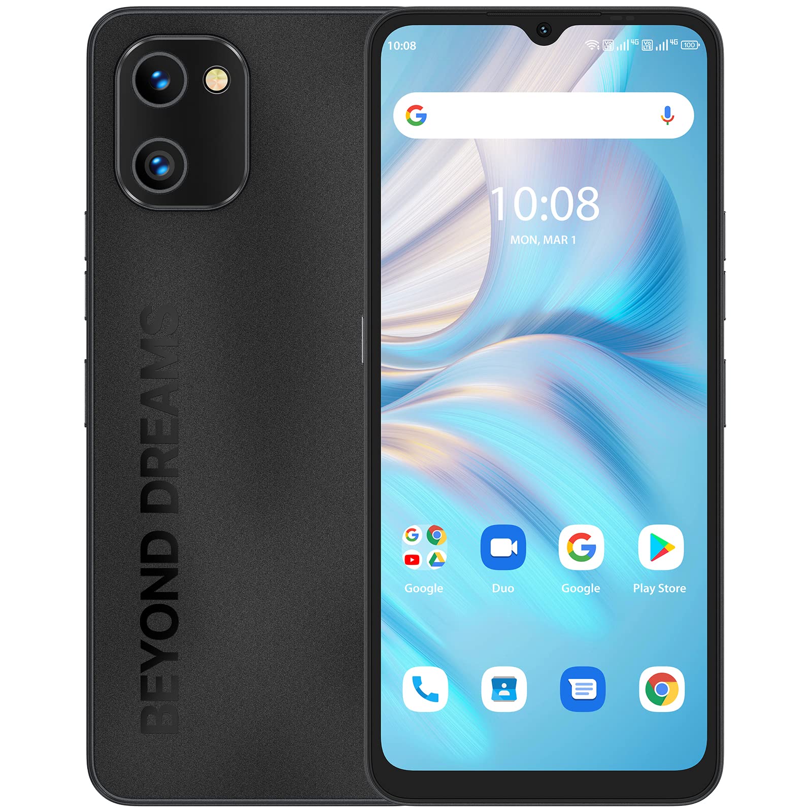 UMIDIGI G100A Smartphone 6,9" 8GB/128GB Schwarz 120Hz