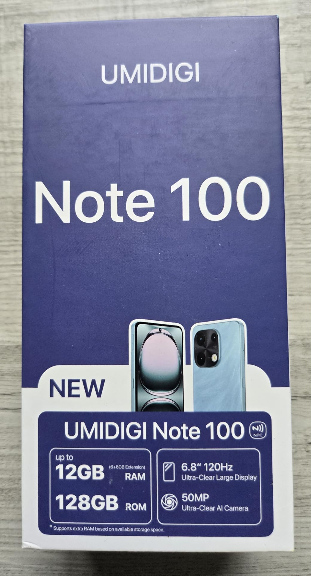 UMIDIGI Note 100 Smartphone 128GB 12GB RAM 50MP NFC