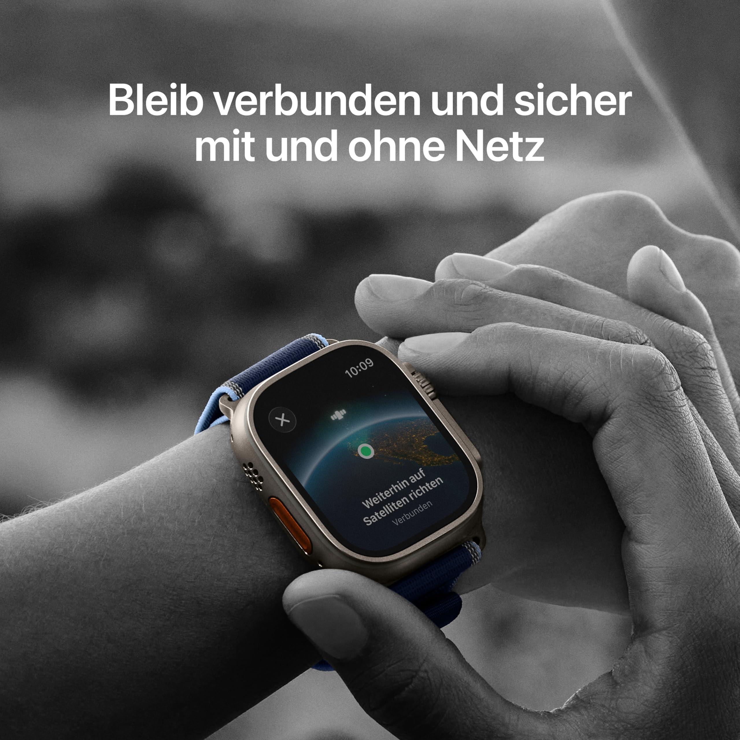 Apple Watch Ultra 3 49mm Titan Ocean Band Maritimblau