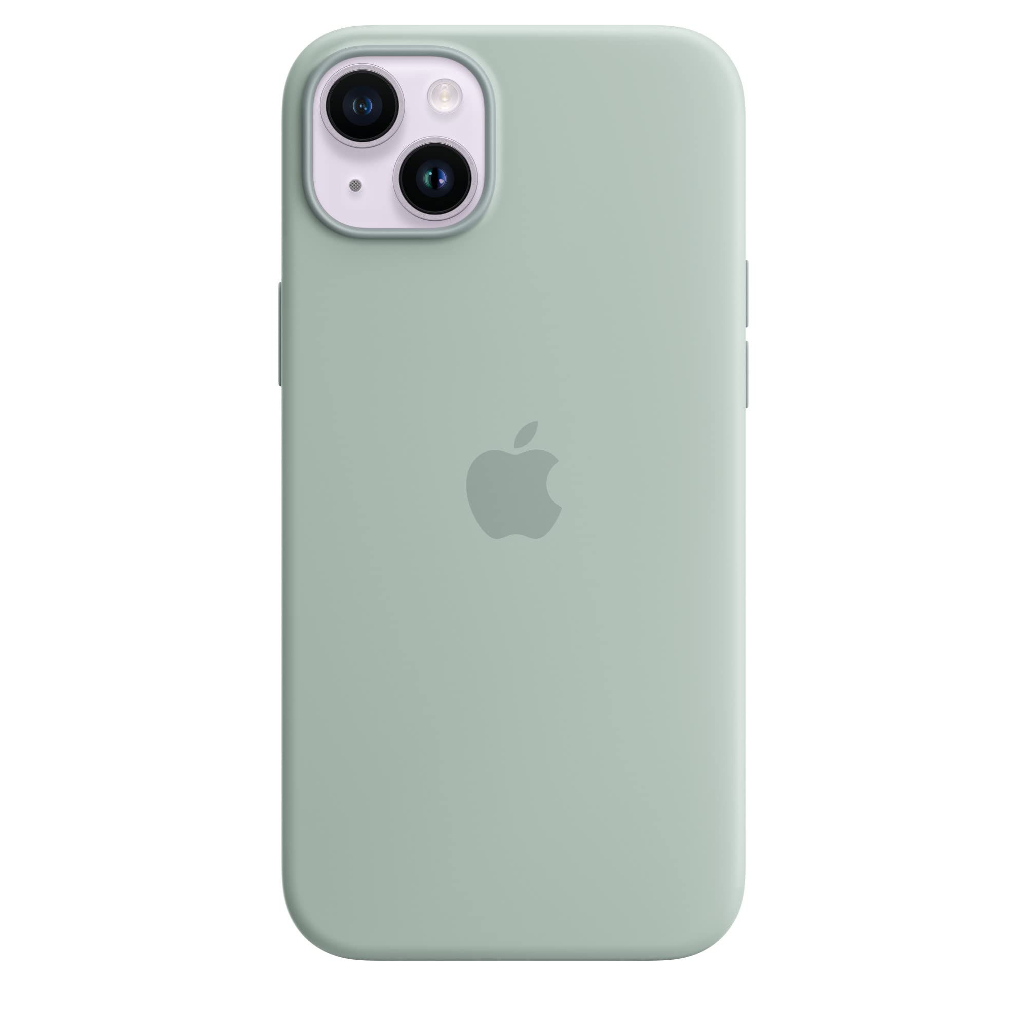 Apple iPhone 14 Plus Silikon Case Hülle Agavengrün MagSafe