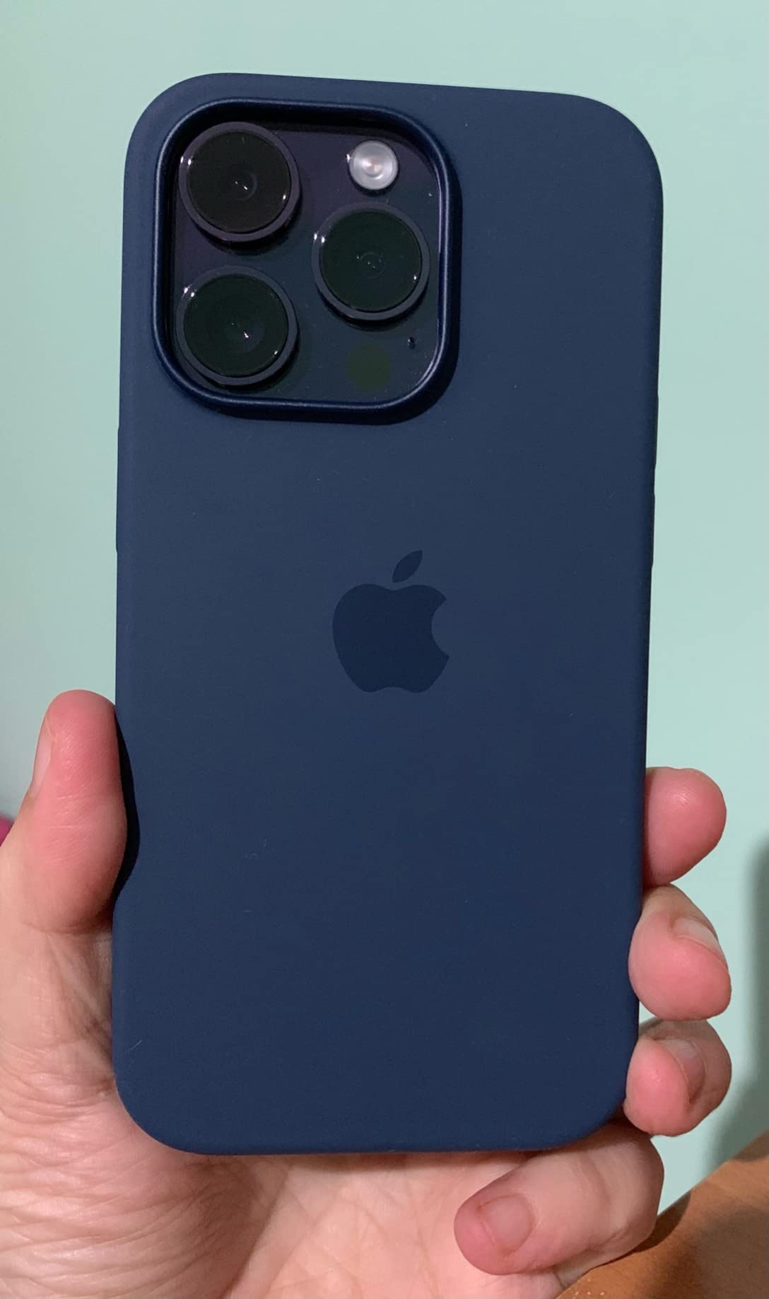 Apple iPhone 14 Pro Silikon Hülle Agavengrün MagSafe