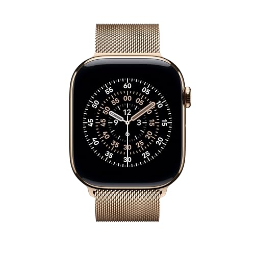 Apple Watch Milanaise Armband 46mm Gold M/L Magnet
