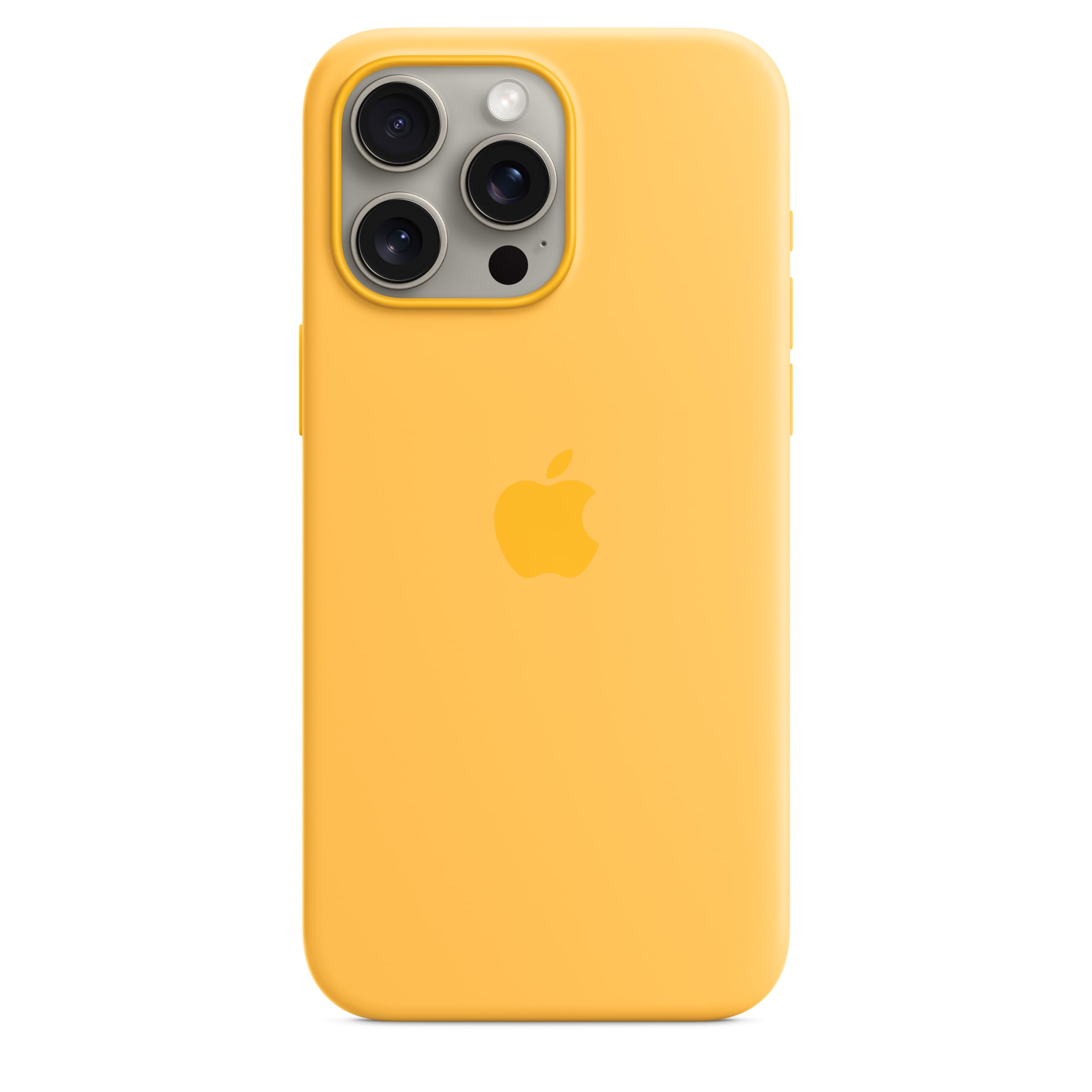 Apple iPhone 15 Pro Max Silikon Case MagSafe Warmgelb