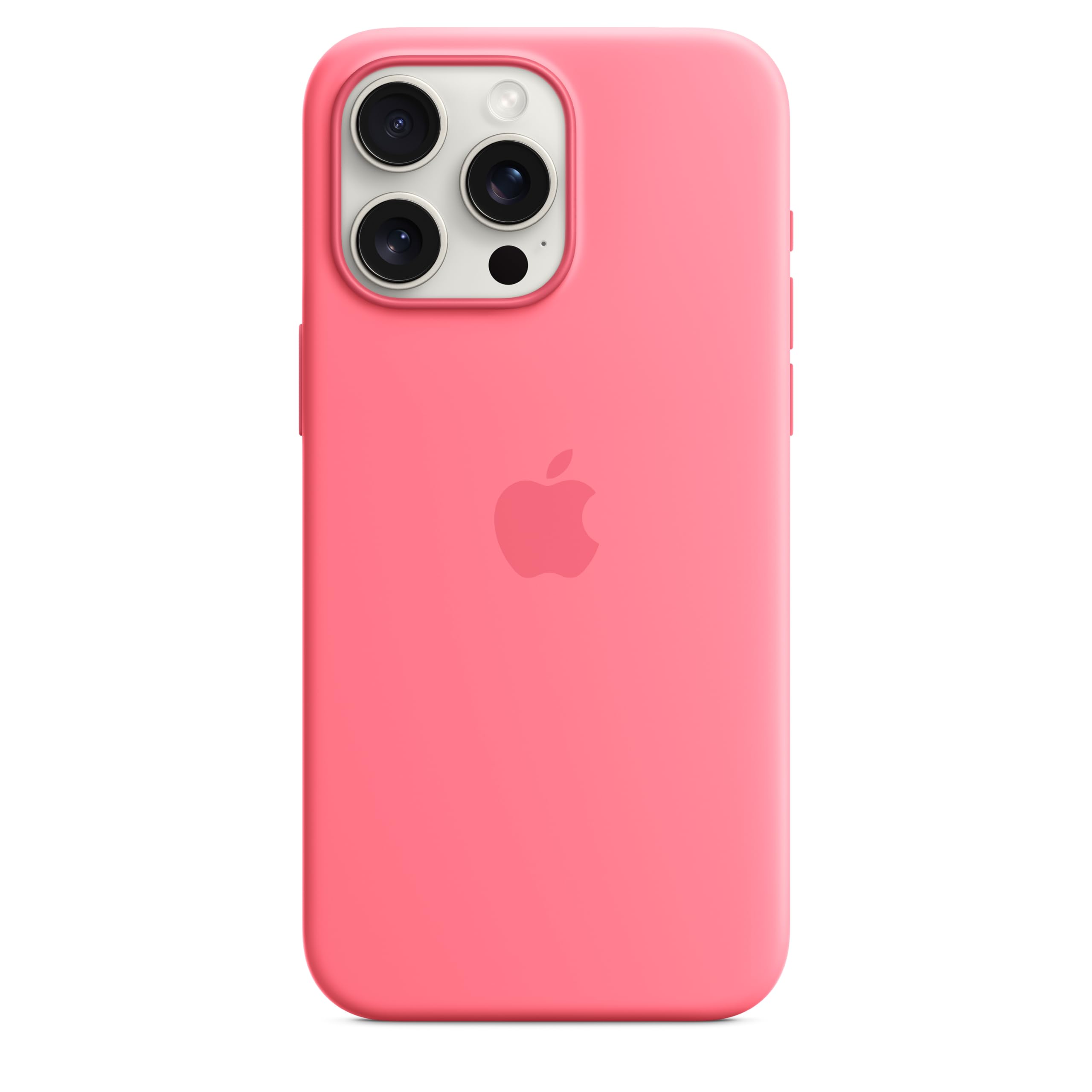 Apple iPhone 15 Pro Max Silikon Case Pink mit MagSafe