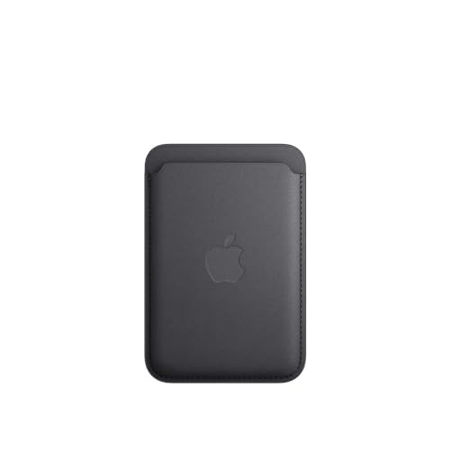 Apple iPhone Feingewebe Wallet MagSafe Schwarz Kartenetui
