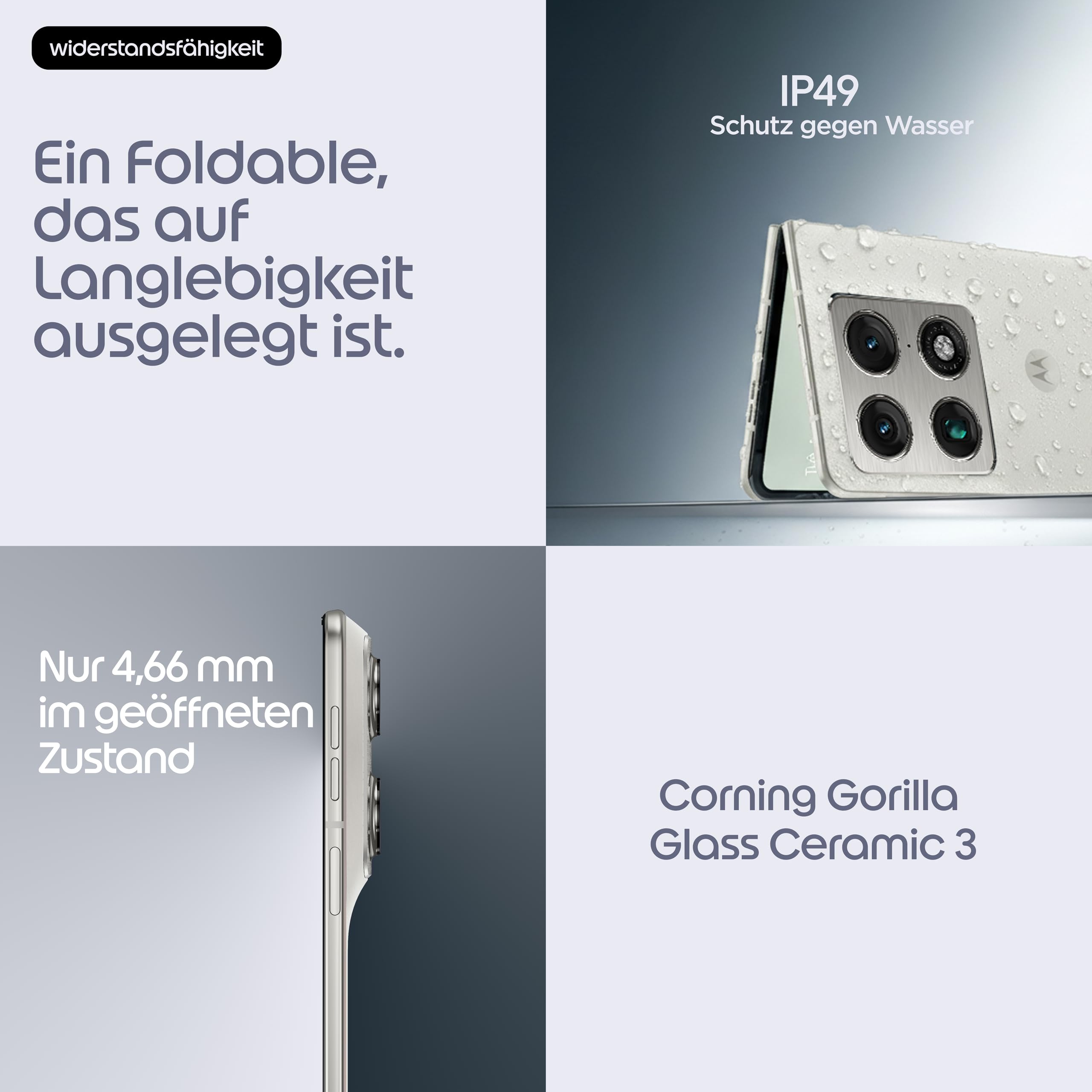 Motorola razr Foldable Smartphone 16-512GB Weiß 50 MP