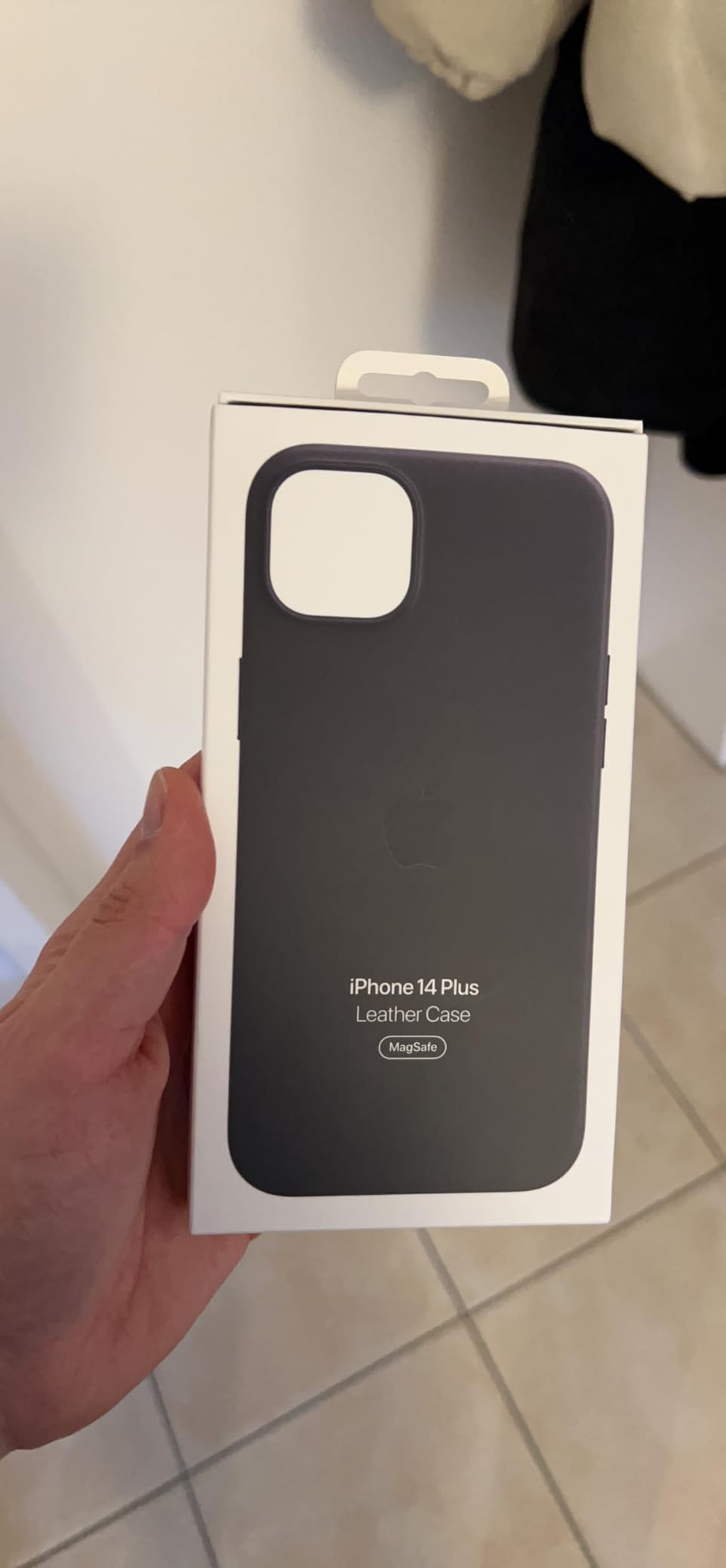 Apple iPhone 14 Plus Leder Case Handyhülle Waldgrün MagSafe