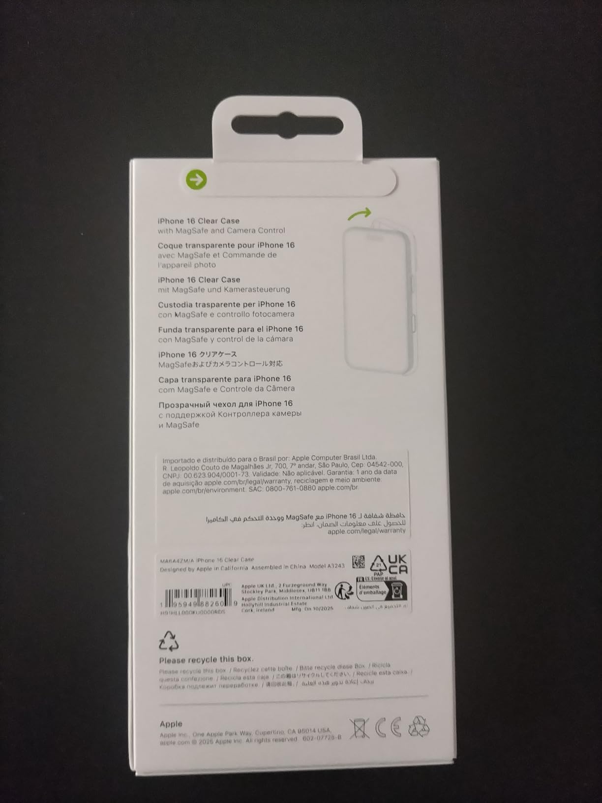 Apple iPhone 16 Pro Clear Case Hülle Transparent MagSafe
