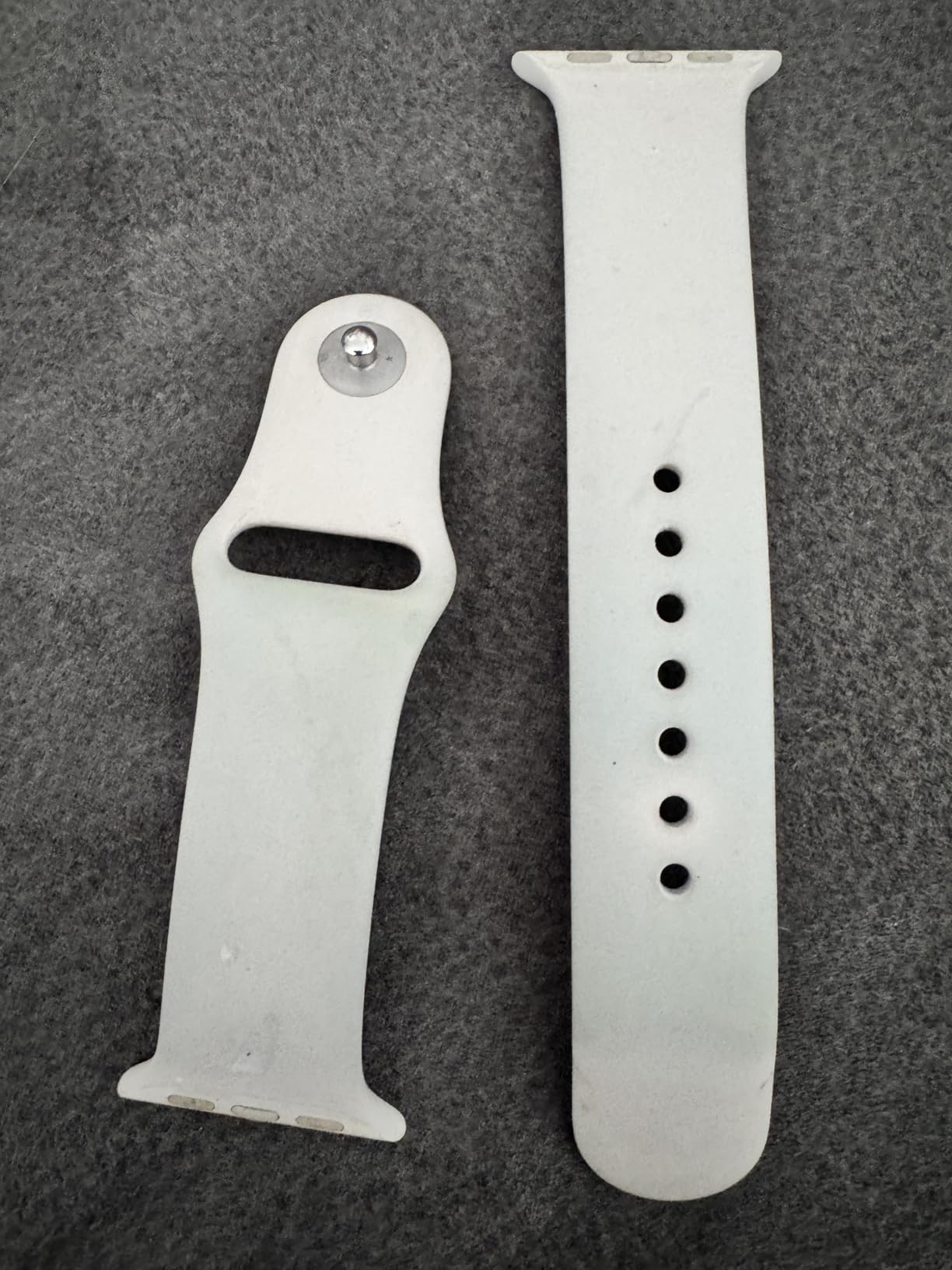 Apple Watch Sportarmband 42mm Blassrosa S/M Fluorelastomer
