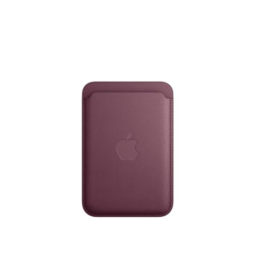 Apple iPhone Feingewebe Wallet mit MagSafe Kartenetui Mulberry