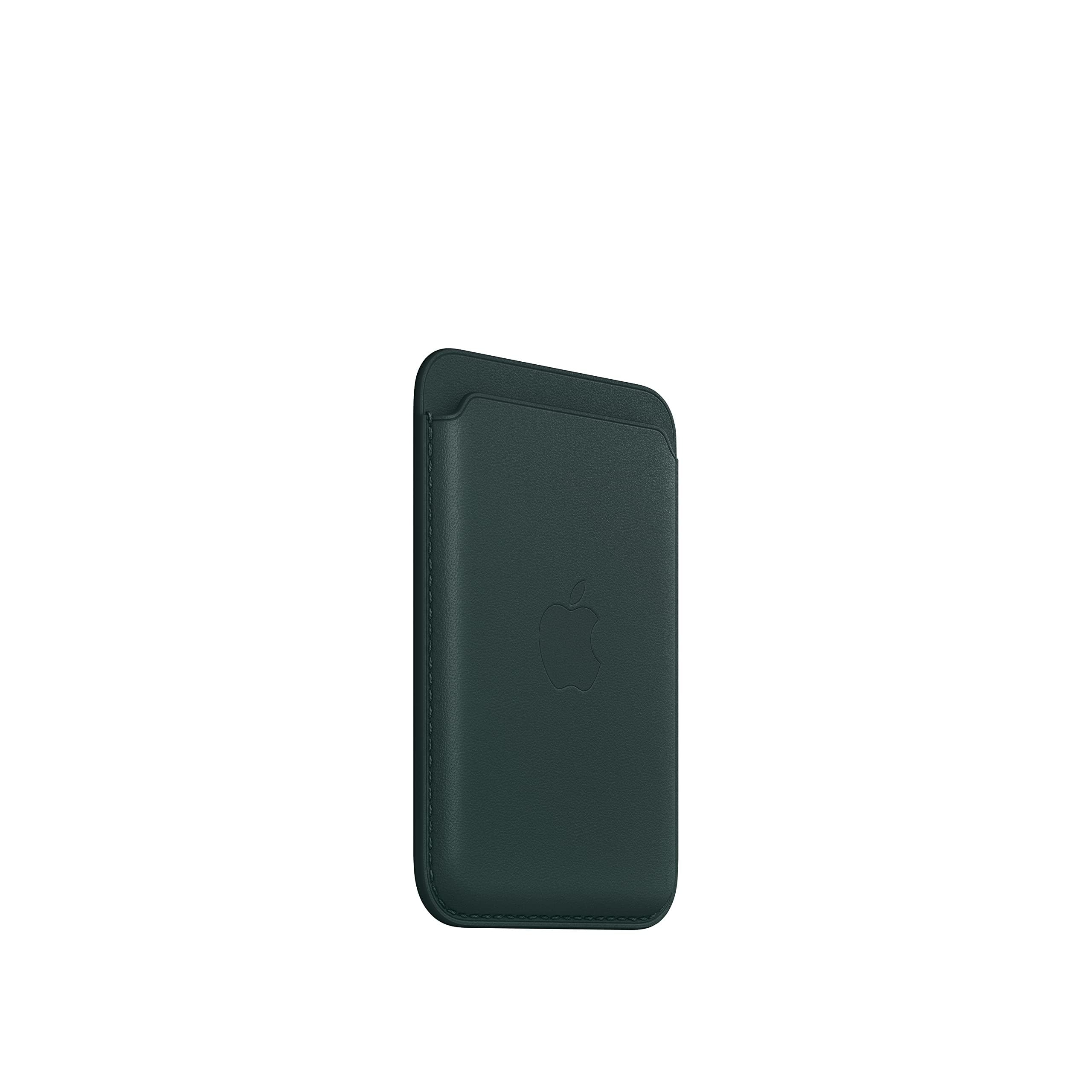 Apple iPhone Leder Wallet Kartenetui Waldgrün MagSafe 3 Karten