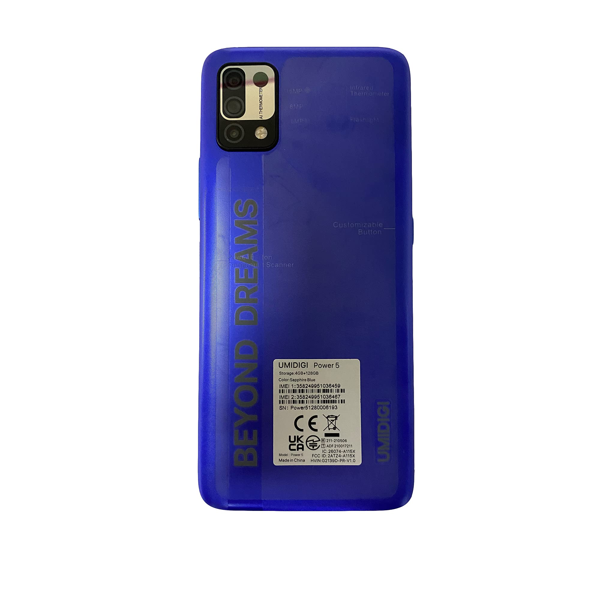 Umidigi Power 5 Smartphone 4/128GB Blau 6,53" 6150mAh