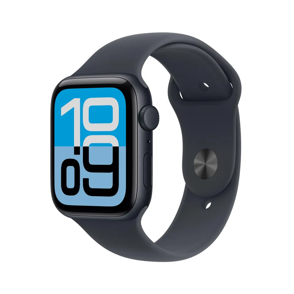 Apple Watch SE 3 GPS 44mm Smartwatch Mitternacht S/M