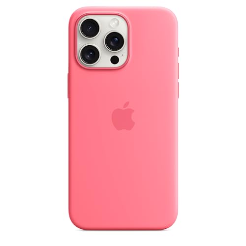 Apple iPhone 15 Pro Max Silikon Case Pink mit MagSafe