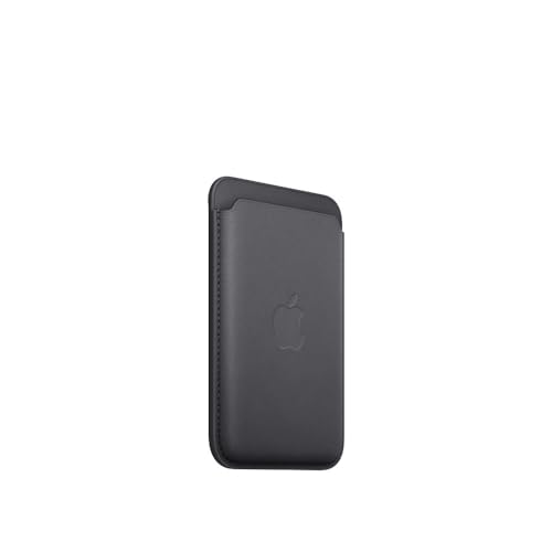 Apple iPhone Feingewebe Wallet MagSafe Schwarz Kartenetui