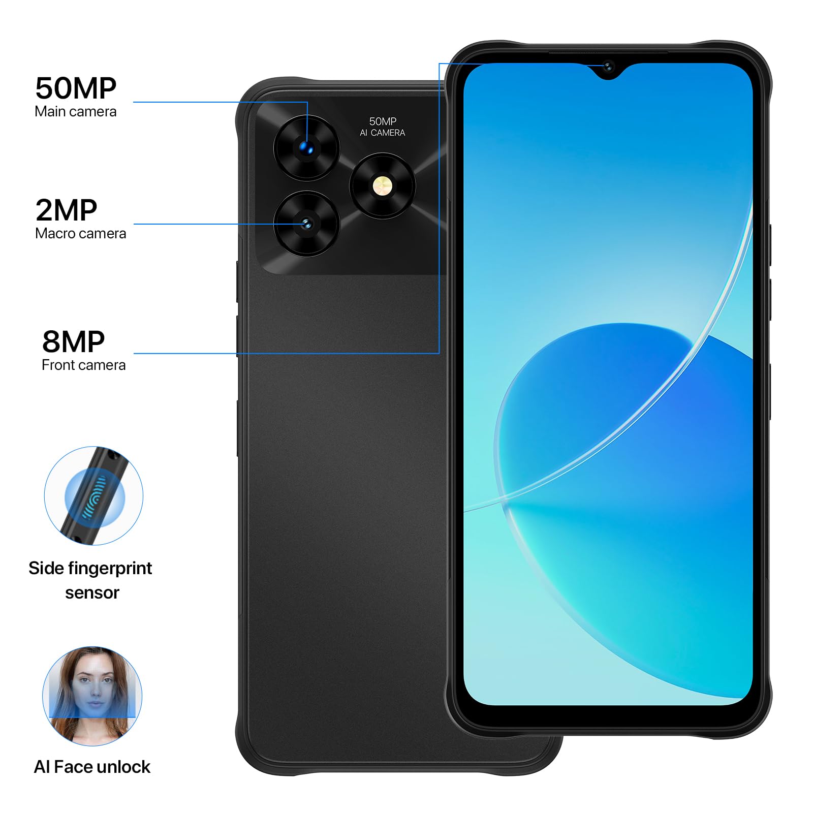 UMIDIGI G5 Mecha Outdoor Handy 128GB Grau IP68 6000mAh