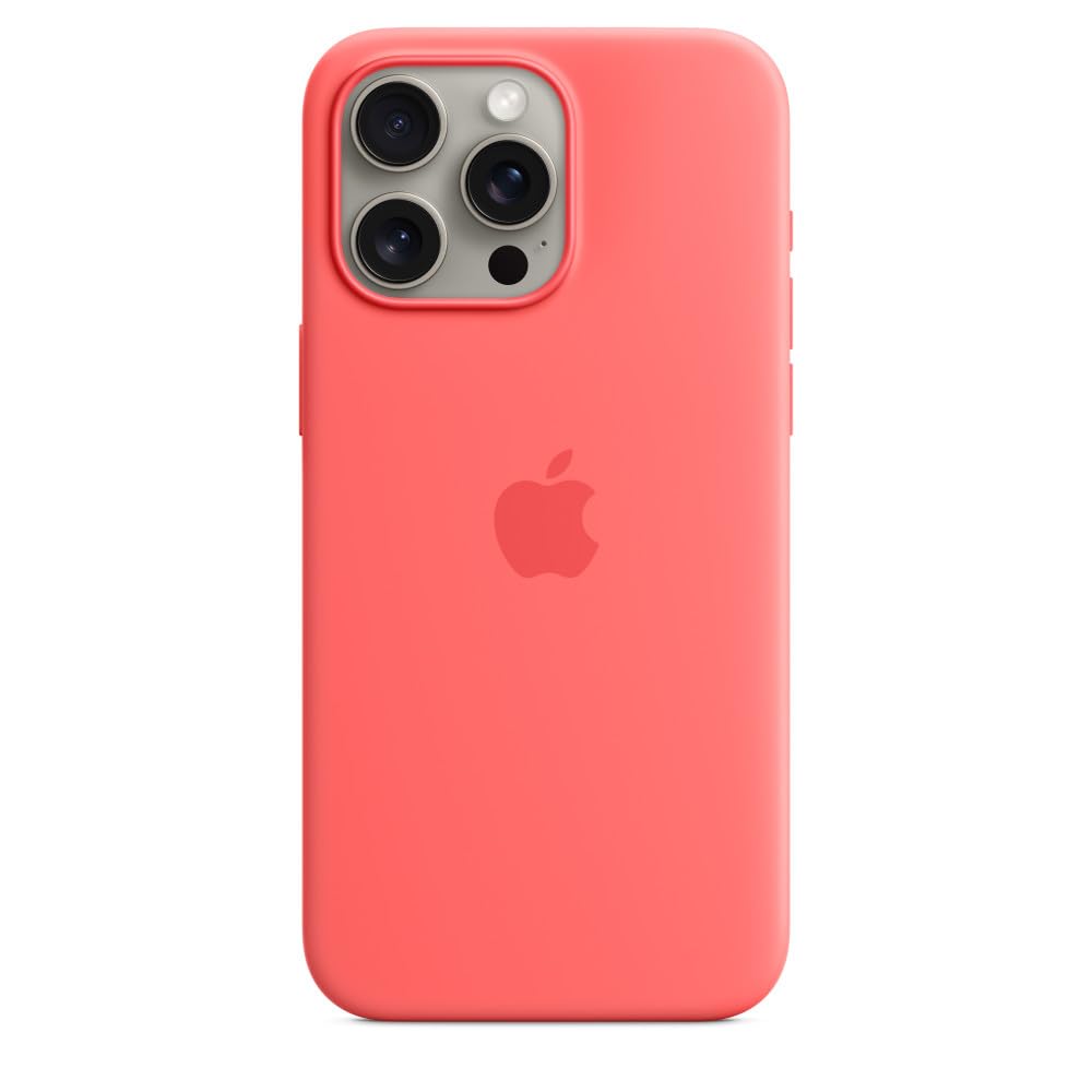 Apple iPhone 15 Pro Max Silikon Case Guave mit MagSafe