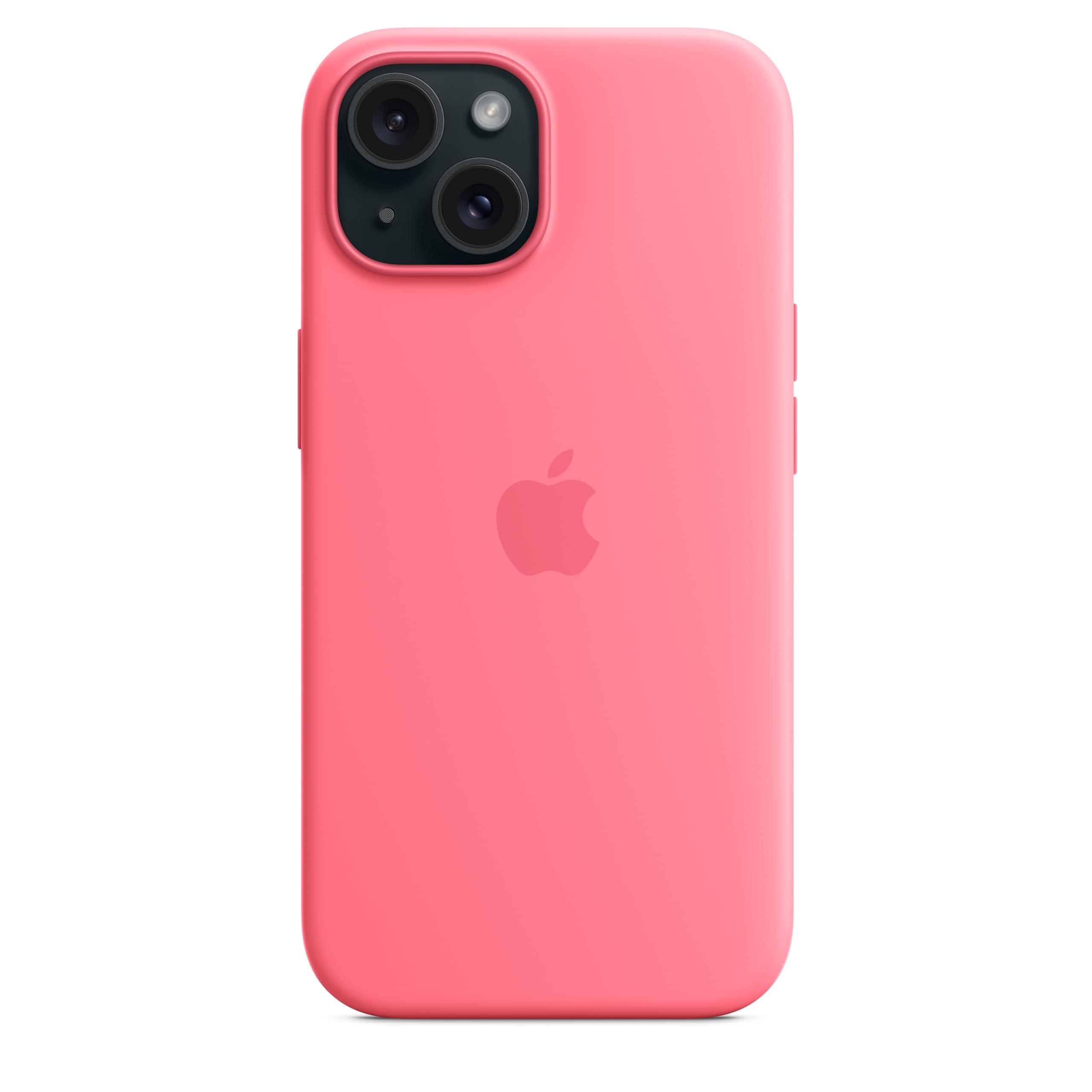 Apple iPhone 15 Silikon Case MagSafe Hülle Pink