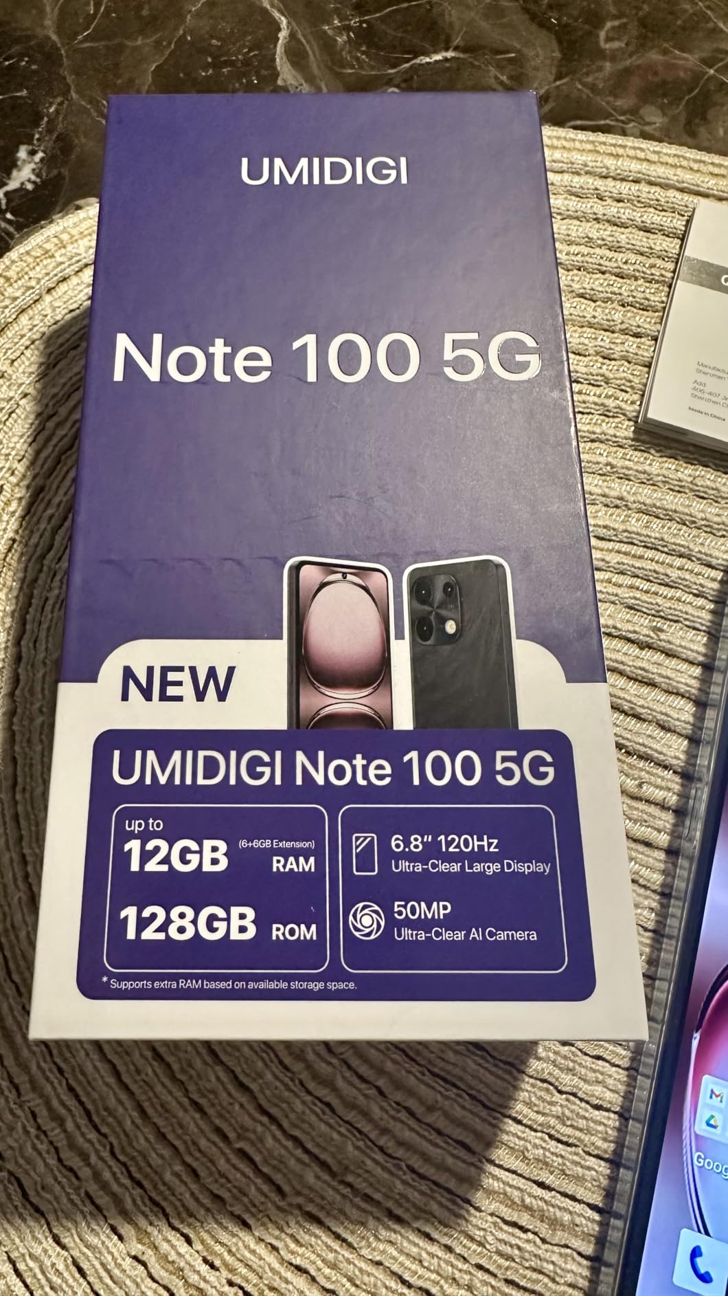 UMIDIGI Note 100 5G Smartphone 12GB 128GB 6,8 Zoll 120Hz