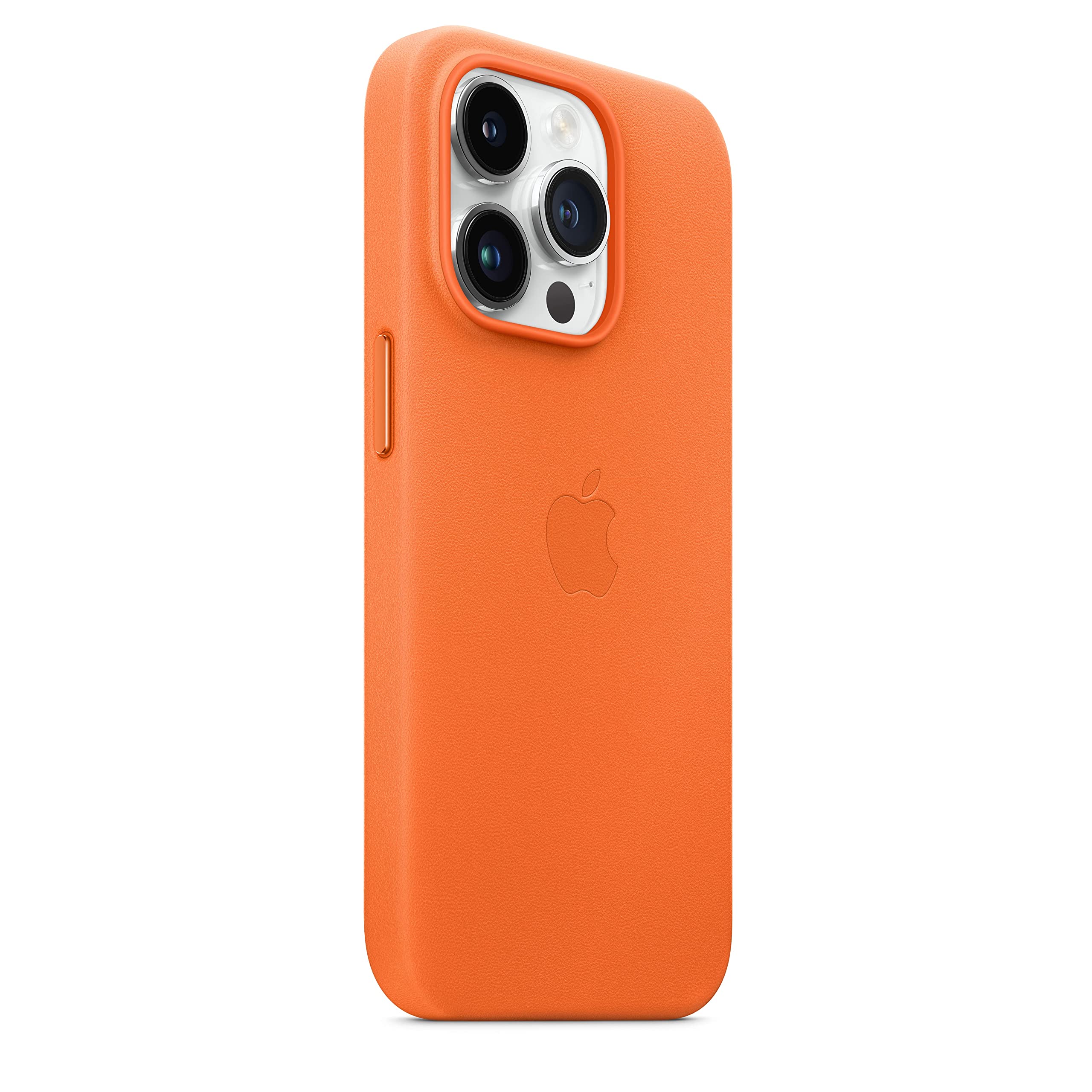 Apple iPhone 14 Pro Leder Hülle MagSafe Orange