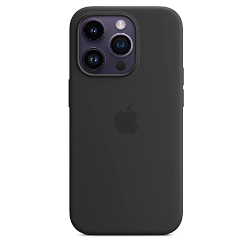Apple iPhone 14 Pro Silikon Case MagSafe Mitternacht