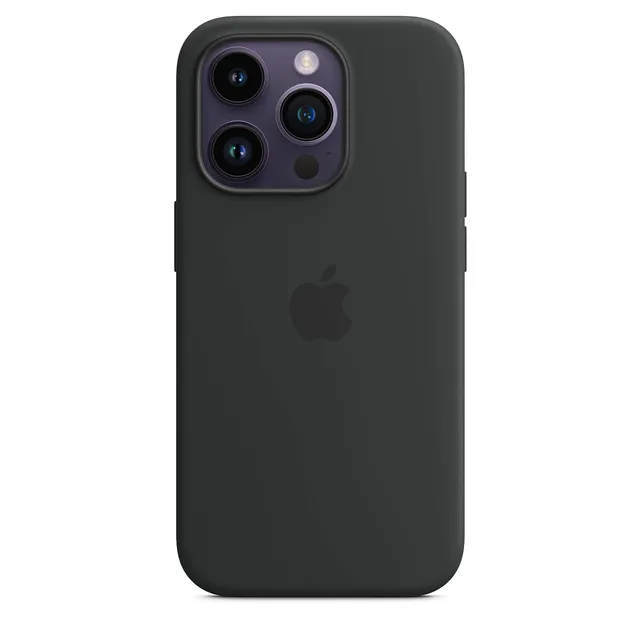 Apple iPhone 14 Pro Silikon Case MagSafe Mitternacht