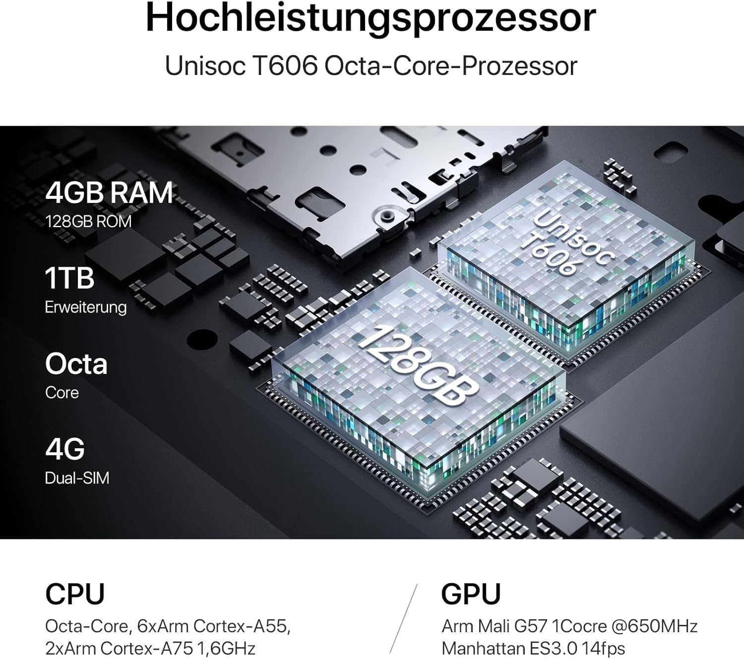 UMIDIGI G3 Plus Smartphone 128GB Lila 6,52 Zoll