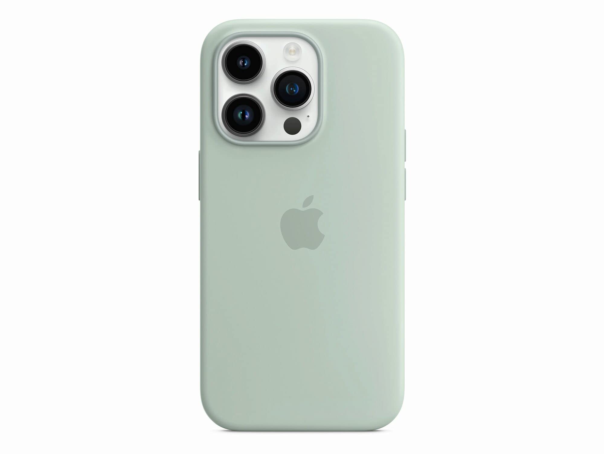 Apple iPhone 14 Pro Silikon Hülle Agavengrün MagSafe