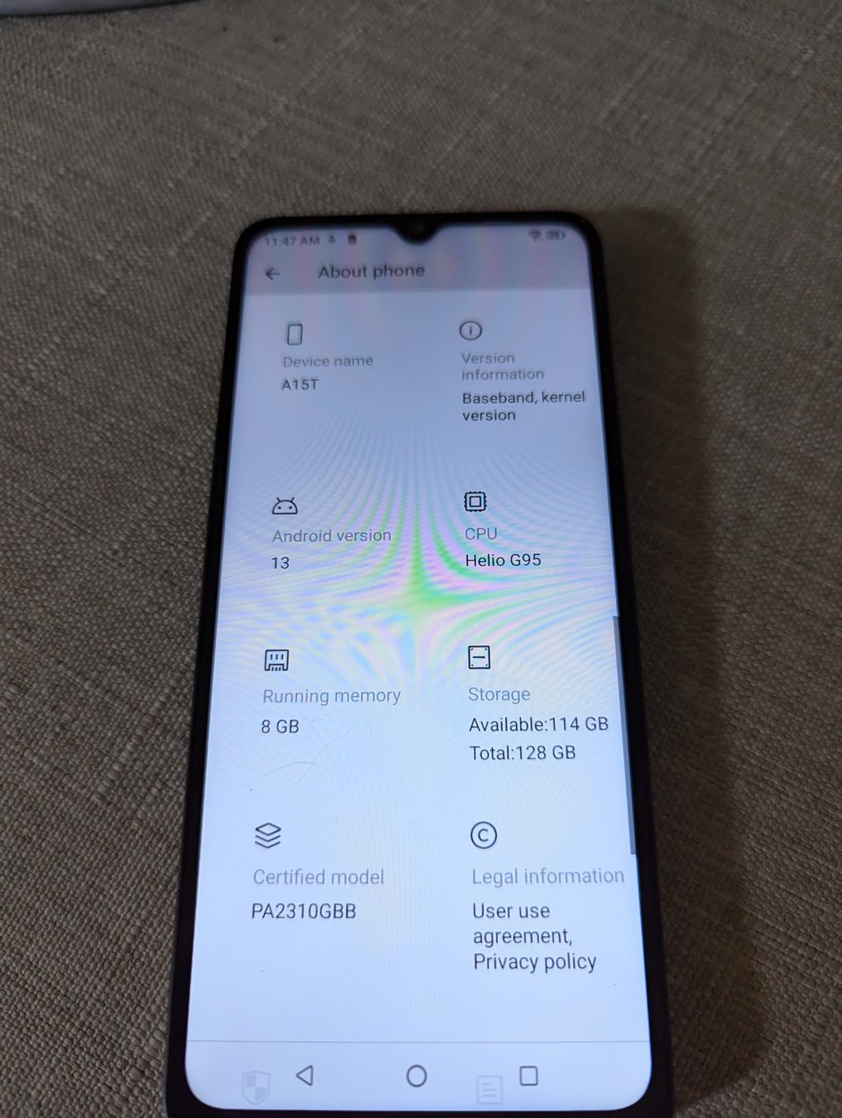 UMIDIGI A15T Smartphone 16GB/128GB Schwarz 64MP NFC
