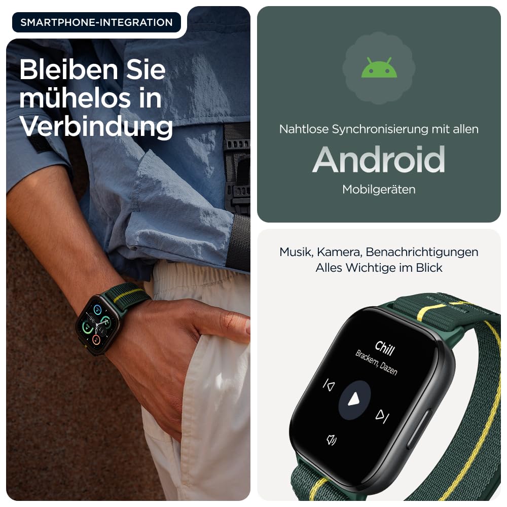 Motorola Watch Fit Smartwatch Grün 1,9" OLED 16 Tage
