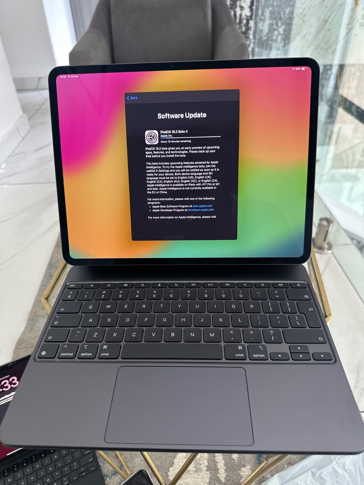 Apple iPad Magic Keyboard 13 Zoll iPad Pro M4 Tastatur Schwarz