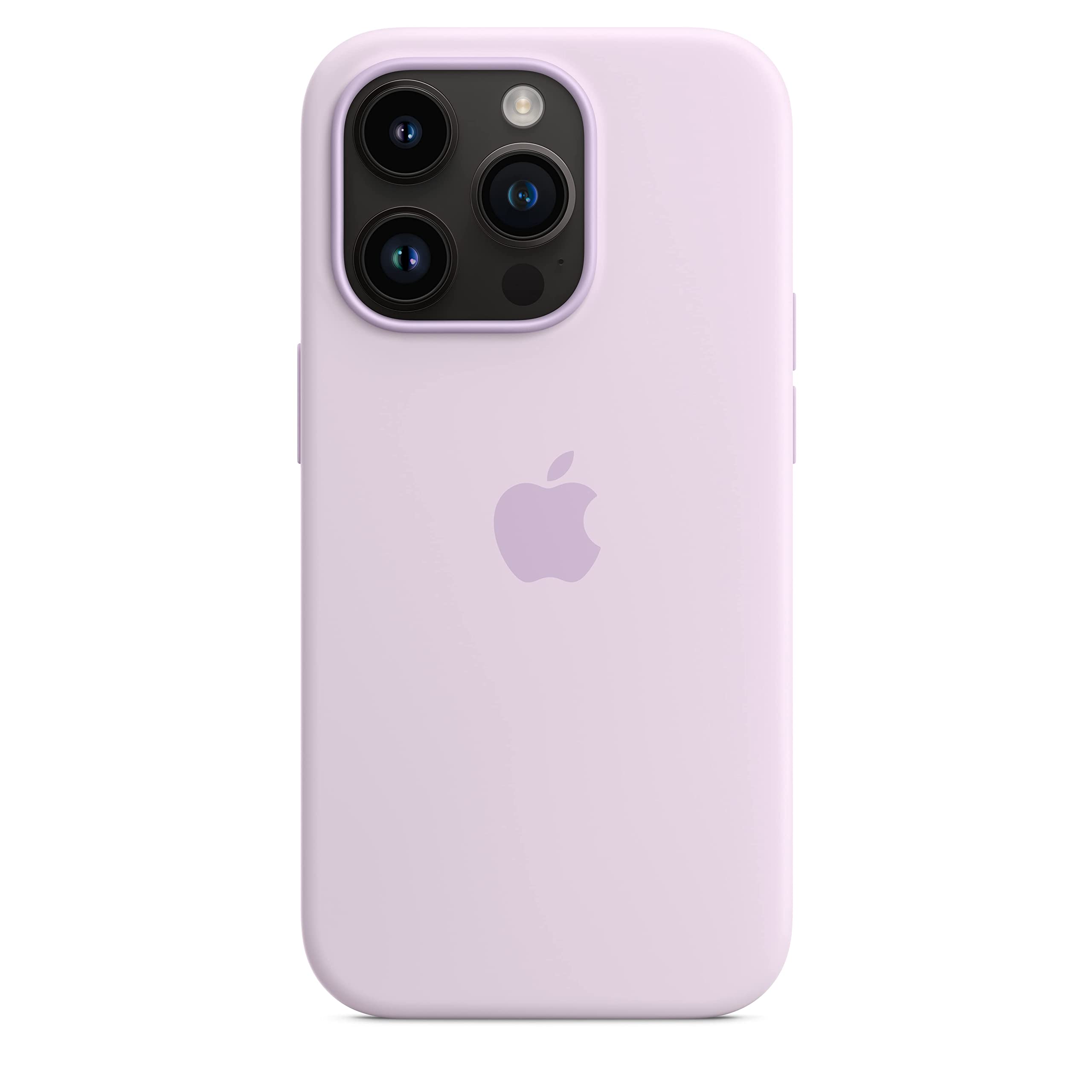 Apple iPhone 14 Pro Silikon Hülle MagSafe Flieder