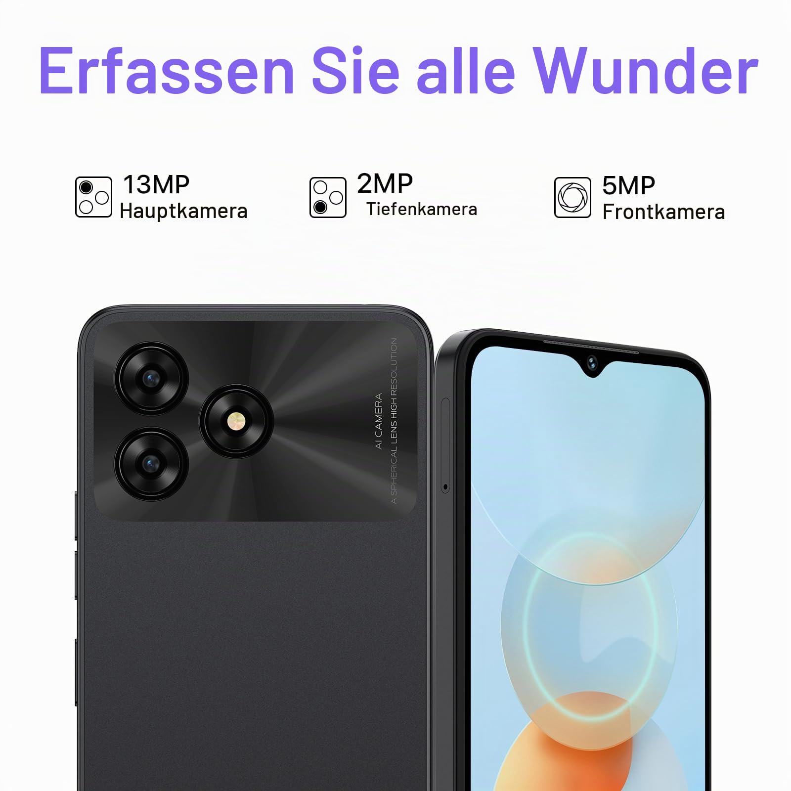 Umidigi G5A Smartphone ohne Vertrag 8GB+64GB Dual SIM 4G
