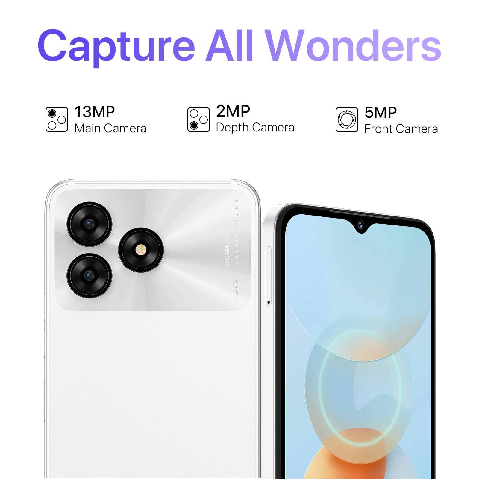Umidigi G5A Handy ohne Vertrag 8GB+64GB Android 13