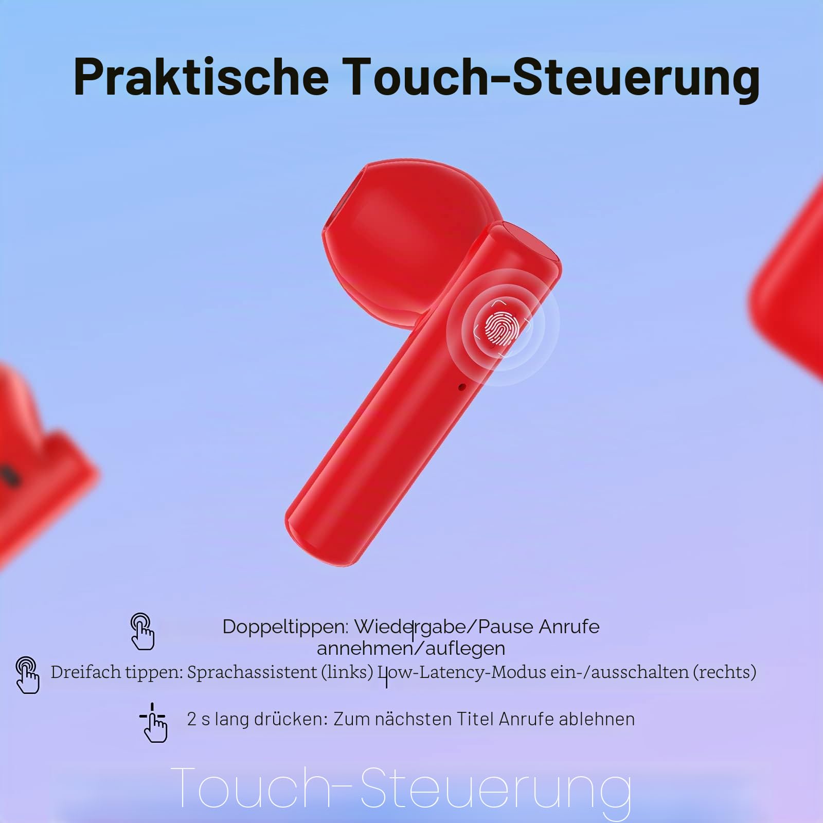 UMIDIGI AirBuds U Kopfhörer Rock Red ENC 24h
