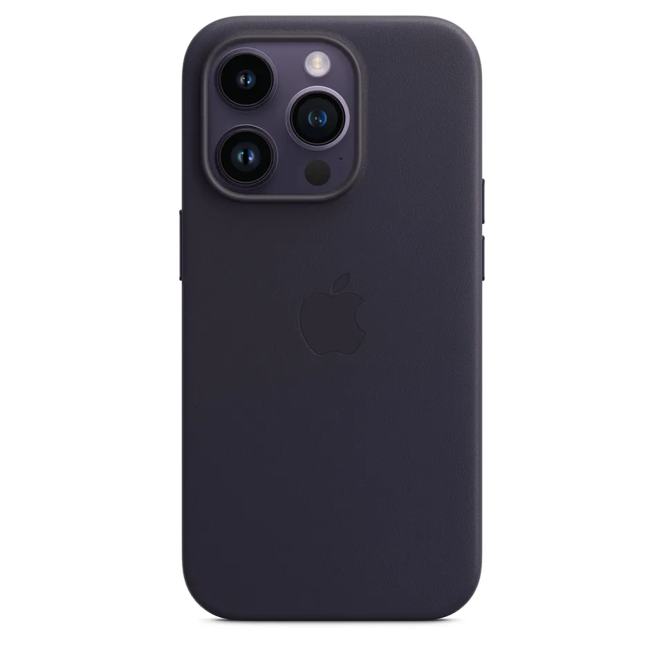 Apple iPhone 14 Pro Leder Hülle MagSafe Tinte