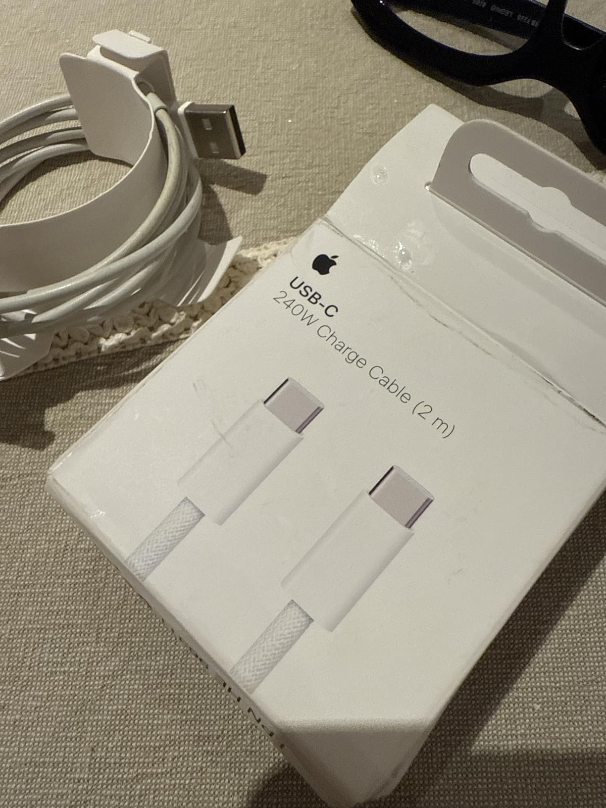 Apple 240W USB-C Ladekabel 2m gewebt Schnellladen