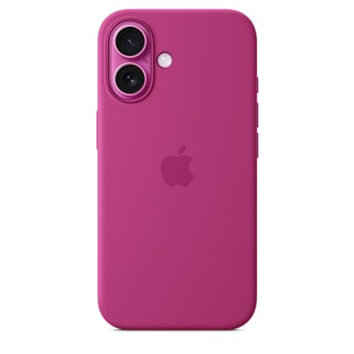 Apple iPhone 16 Silikon Case Hülle Fuchsia MagSafe
