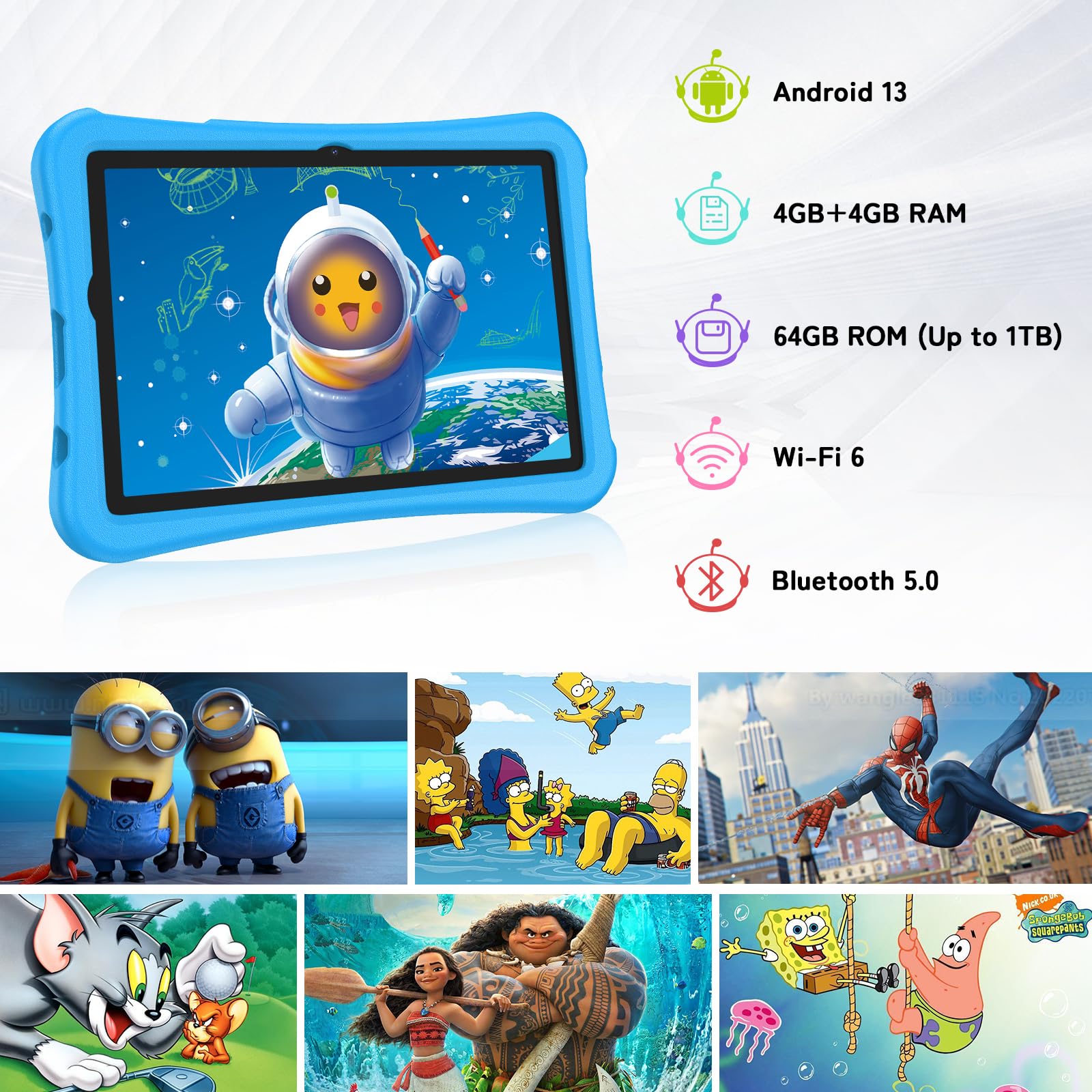 UMIDIGI G2 Kids Tablet 10,1 Zoll 64GB Blau Android 13