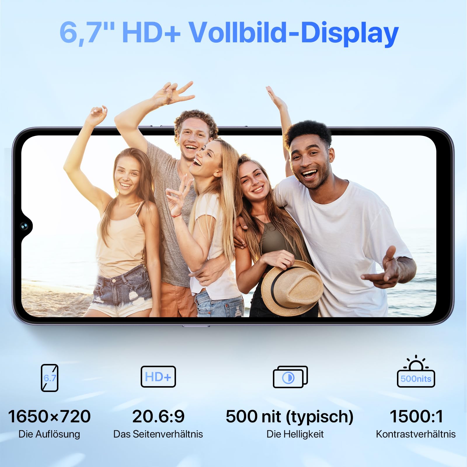 UMIDIGI A15T Smartphone 128GB 6,7" NFC Dual-SIM
