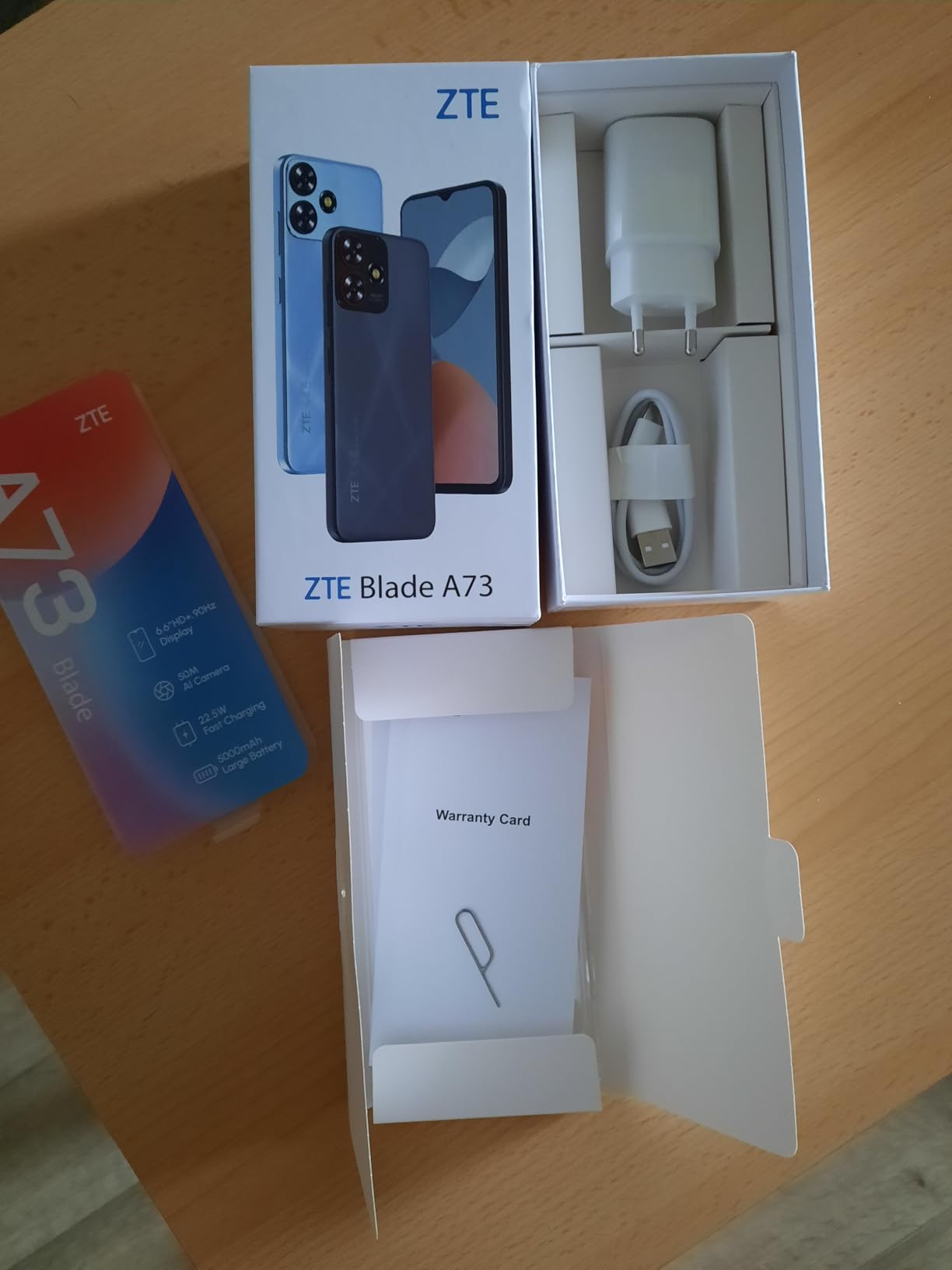 ZTE Blade A73 Smartphone 128GB Schwarz 50MP
