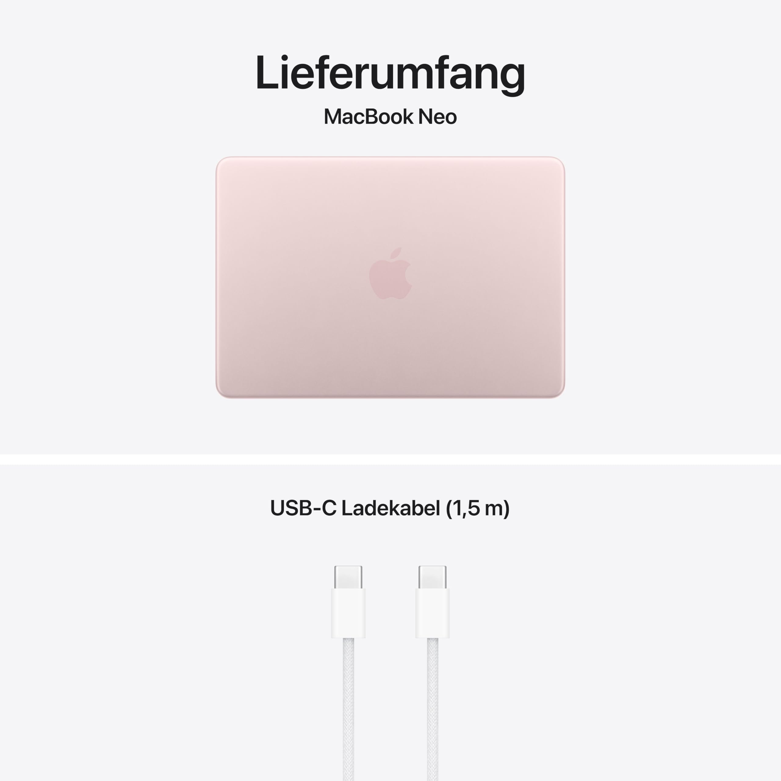 Apple MacBook Neo 13" Laptop A18 Pro 512GB Rosa Touch ID