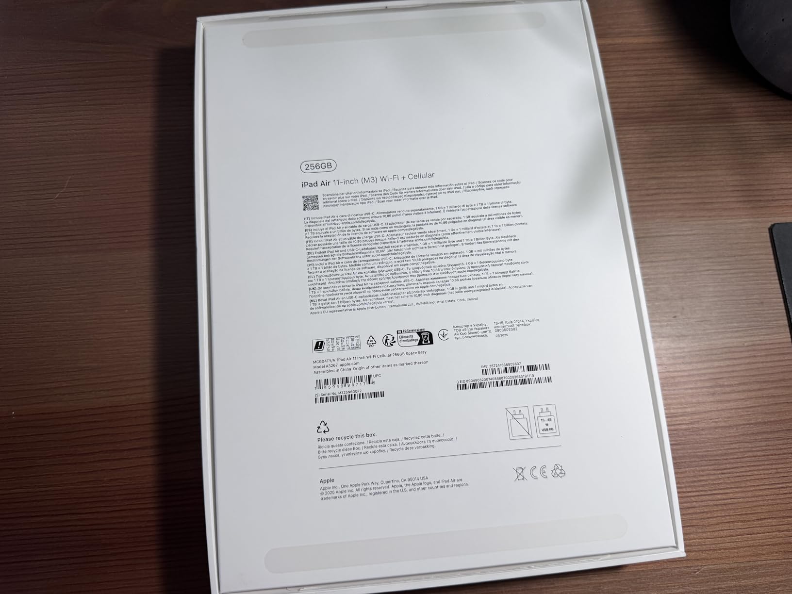 Apple iPad Air 11 M3 Tablet 512GB 5G Violett