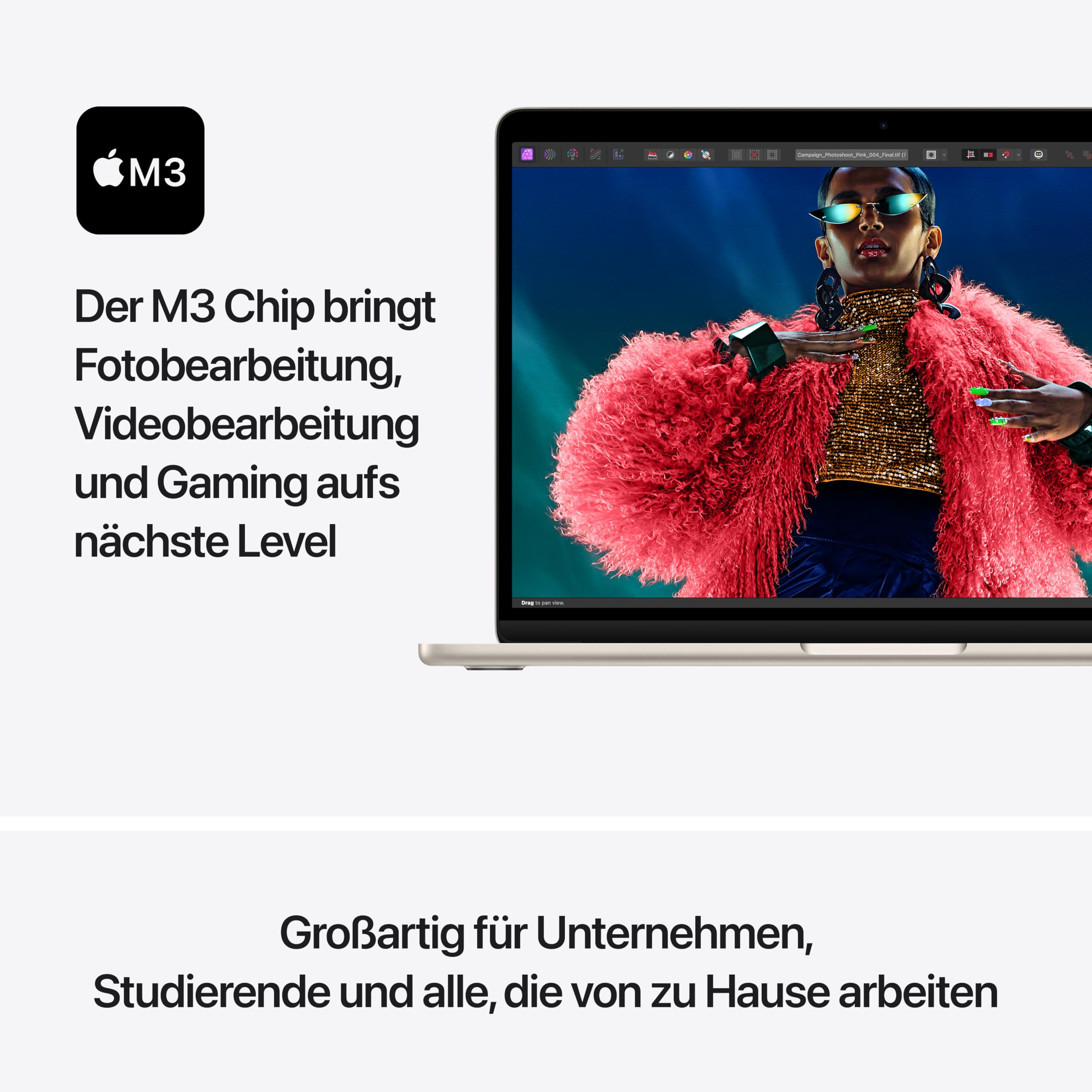 Apple MacBook Air 13 M3 Laptop Polarstern 512GB 16GB