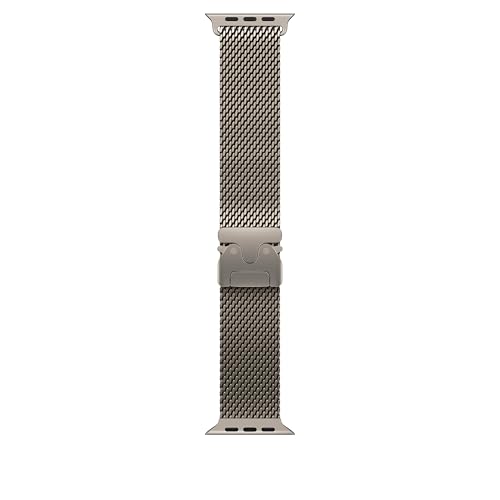 Apple Watch Milanaise Armband 49mm Natur Medium