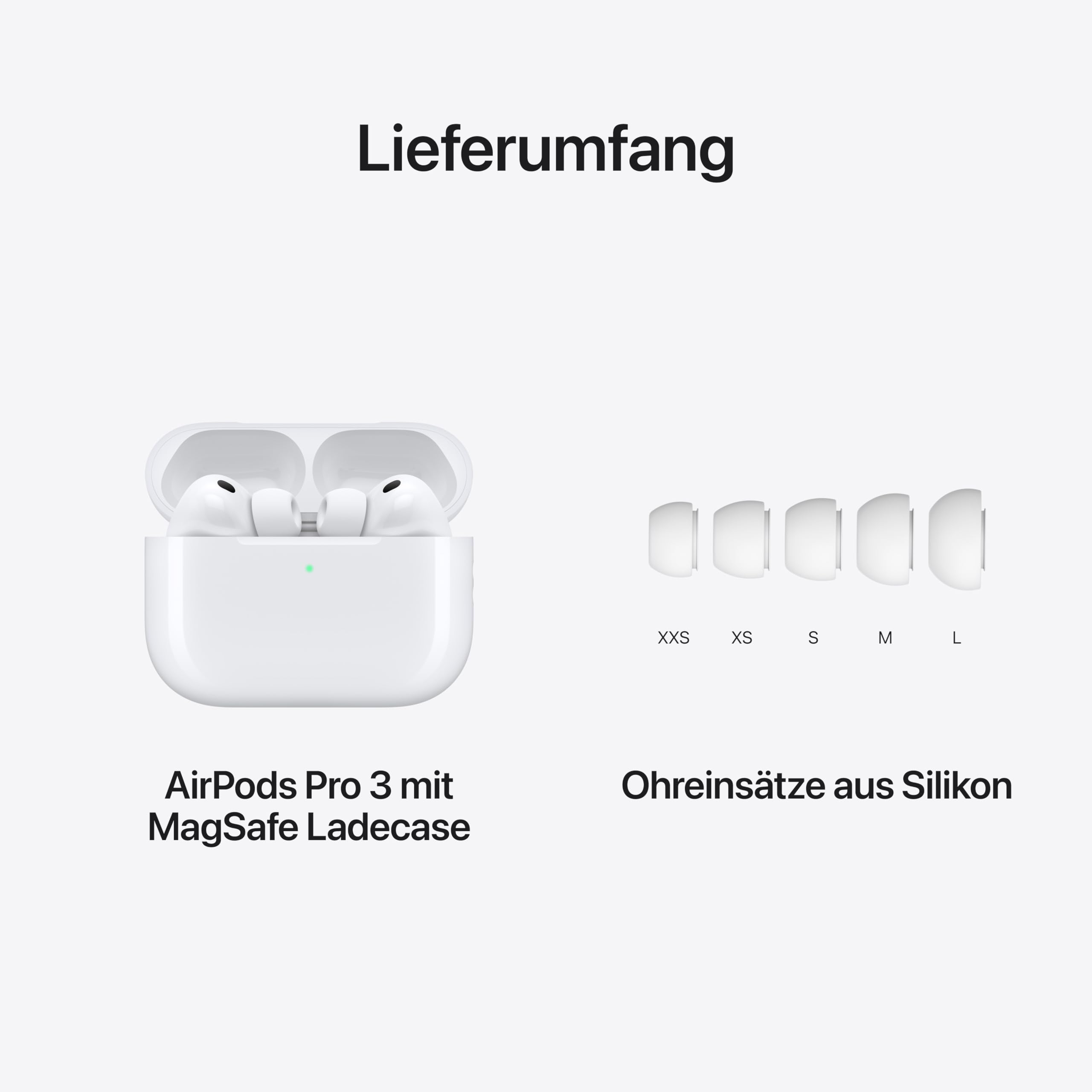 Apple AirPods Pro 3 Kopfhörer Weiß ANC USB-C