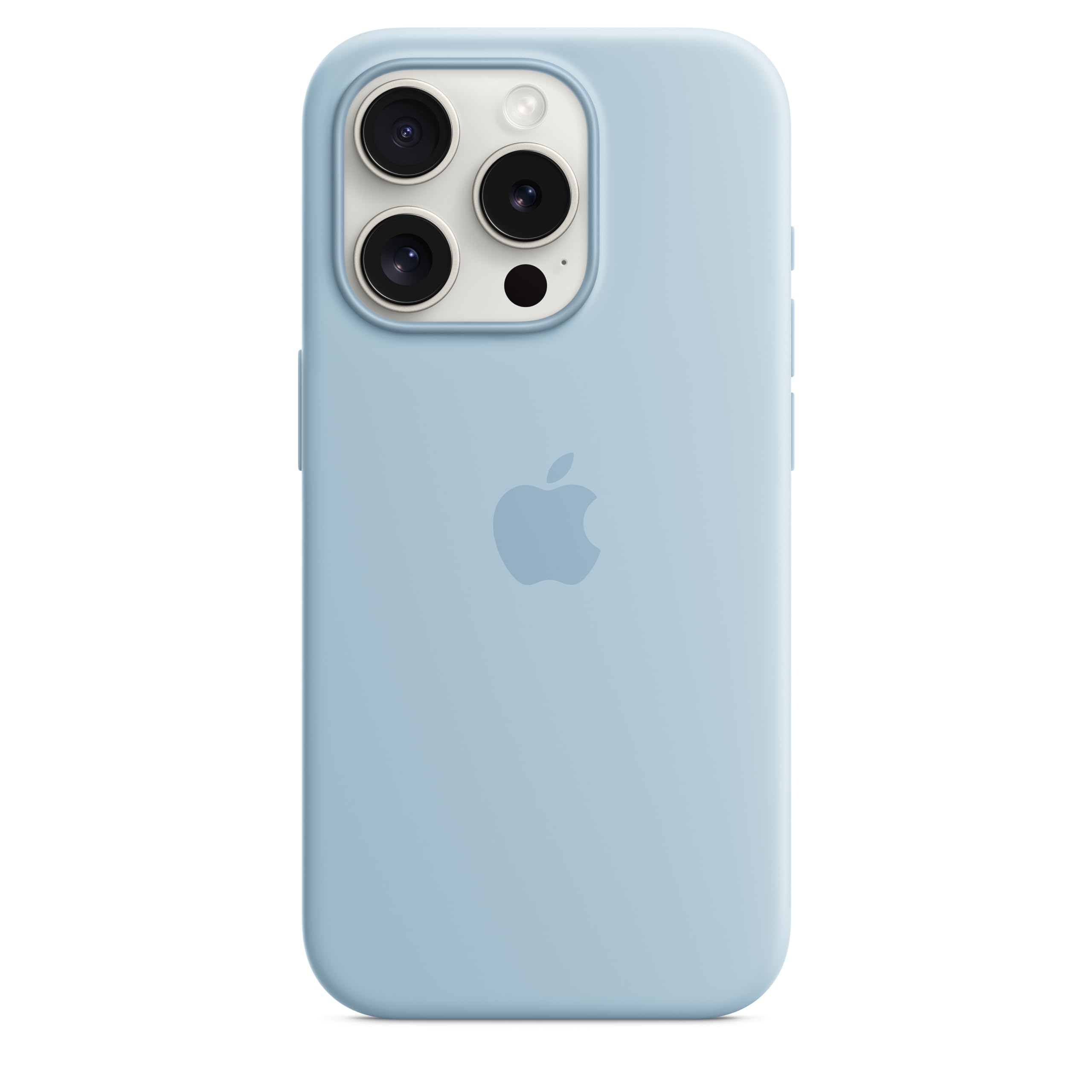 Apple iPhone 15 Pro Silikon Case MagSafe Hellblau