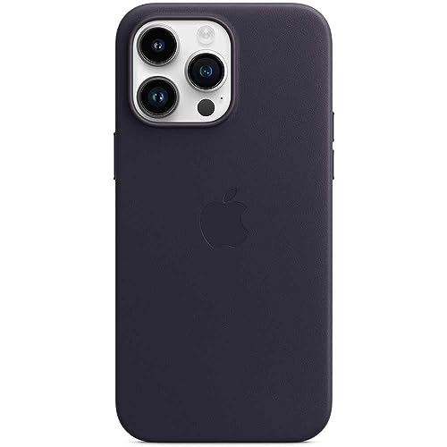 Apple iPhone 14 Pro Max Leder Case Hülle Tinte MagSafe